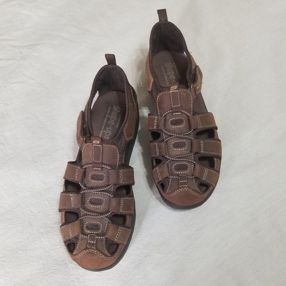 Skechers Dark Brown Women's Sandals - Picture 2 of 16